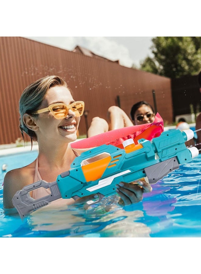 High Capacity Dual-Nozzle Water Gun for Kids - 530ml Squirt Blaster with 10M Long Range - Powerful Pump-Action Water Pistol for Swimming Pool, Beach & Summer Outdoor Games - Image 1